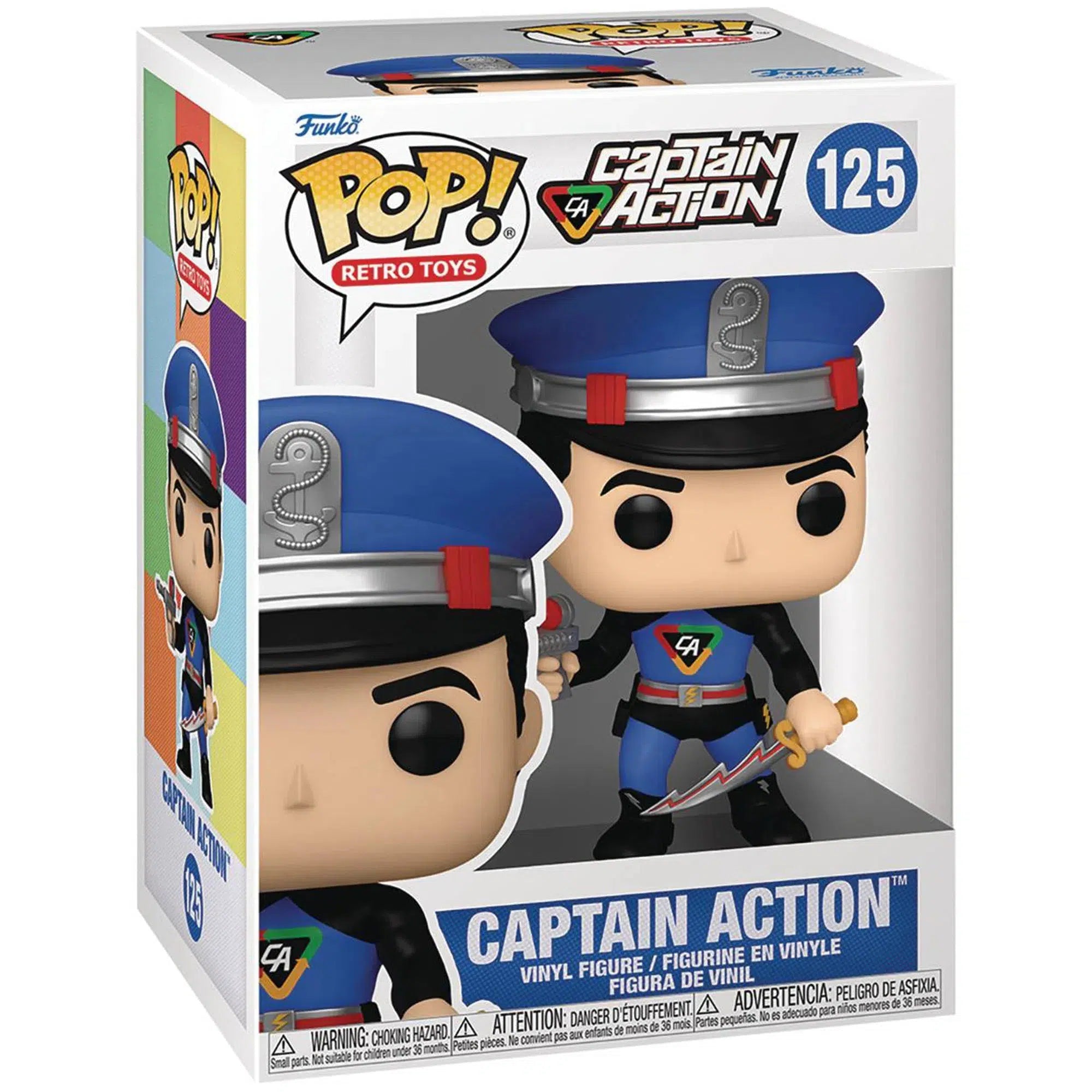 Captain-Action-Figure-Funko-POP-Retro-Toys-Series-125 Captain Action Figure - Funko - POP! Retro Toys Series (125) - Image 1
