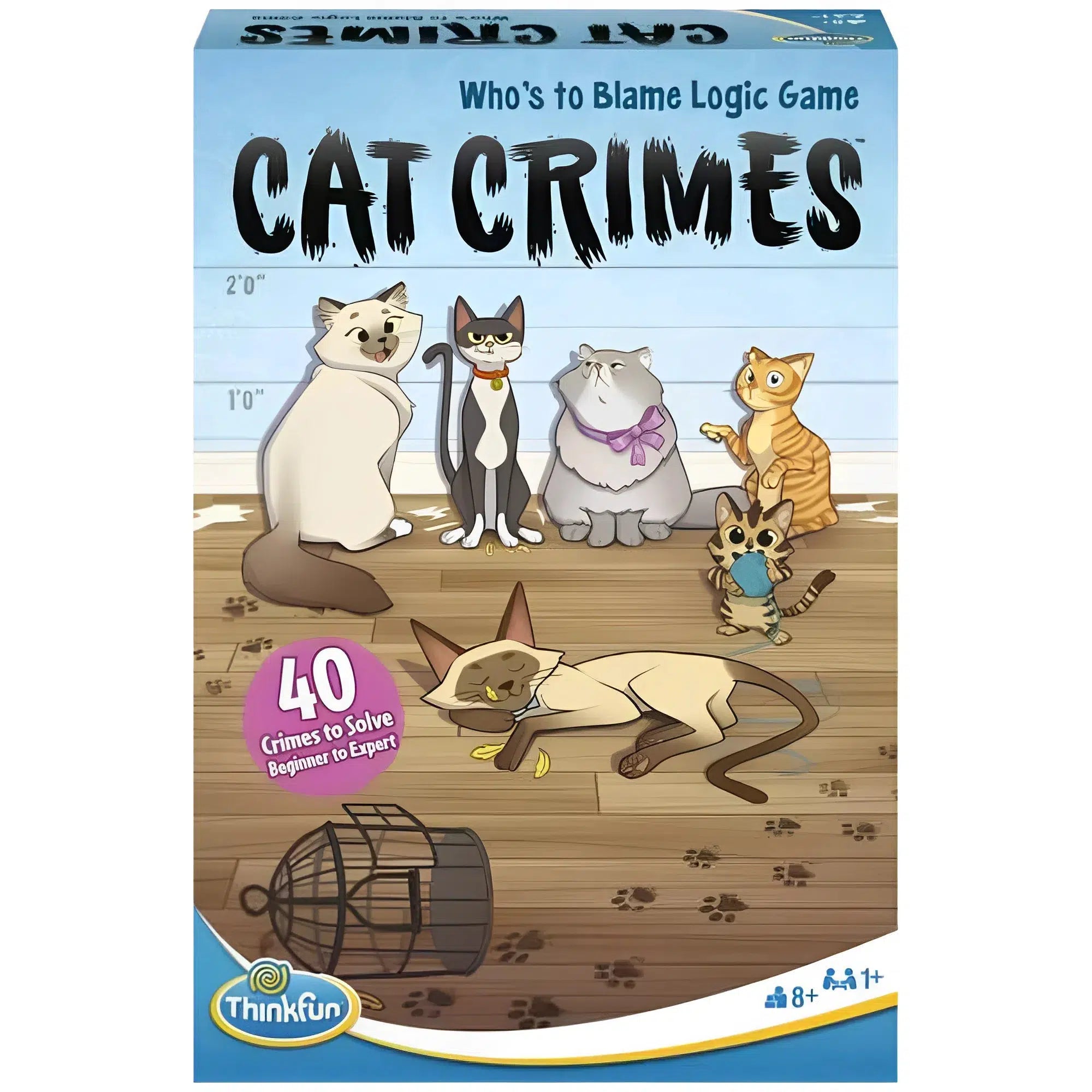 Cat-Crimes-Whos-to-Blame-Logic-Game-Board-Game-ThinkFun Cat Crimes "Who's to Blame Logic Game" Board Game - ThinkFun - Image 1