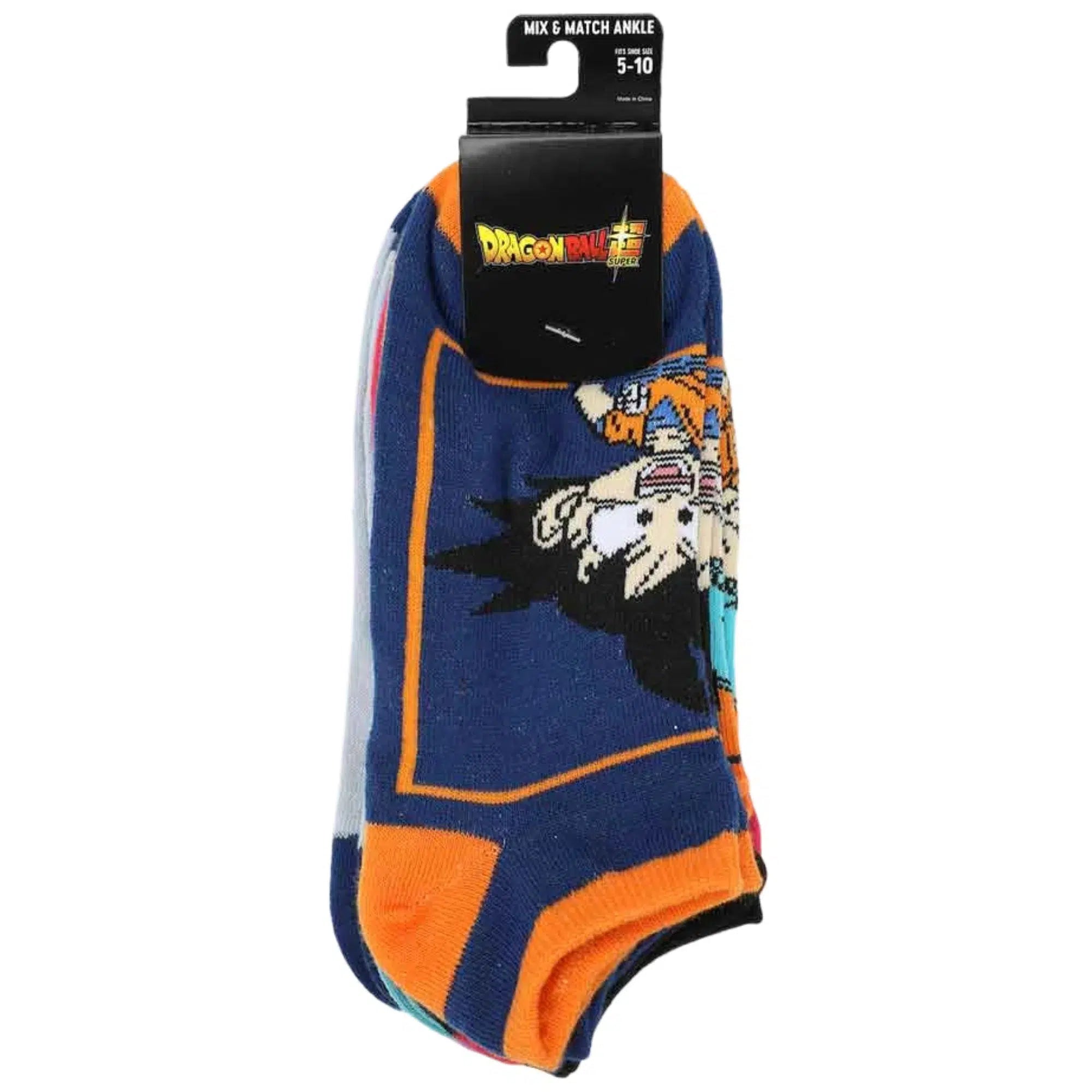 Dragon-Ball-Z-Chibi-Goku-Ankle-Socks-Set-5-Pack-Bioworld Dragon Ball Z - Chibi Goku Ankle Socks Set (5 Pack) - Bioworld - Image 1