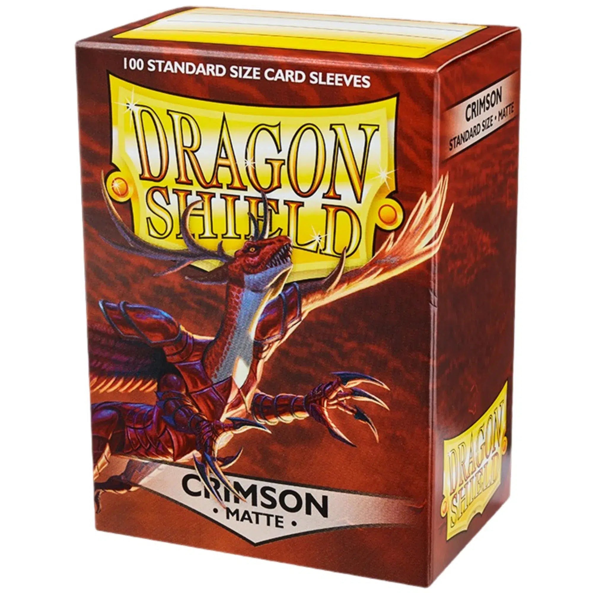 Dragon-Shield-Crimson-Red-Protective-Card-Sleeves-Matte-100-Count-Standard-Size Dragon Shield - Crimson Red Protective Card Sleeves (Matte, 100 Count, Standard Size) - Image 1