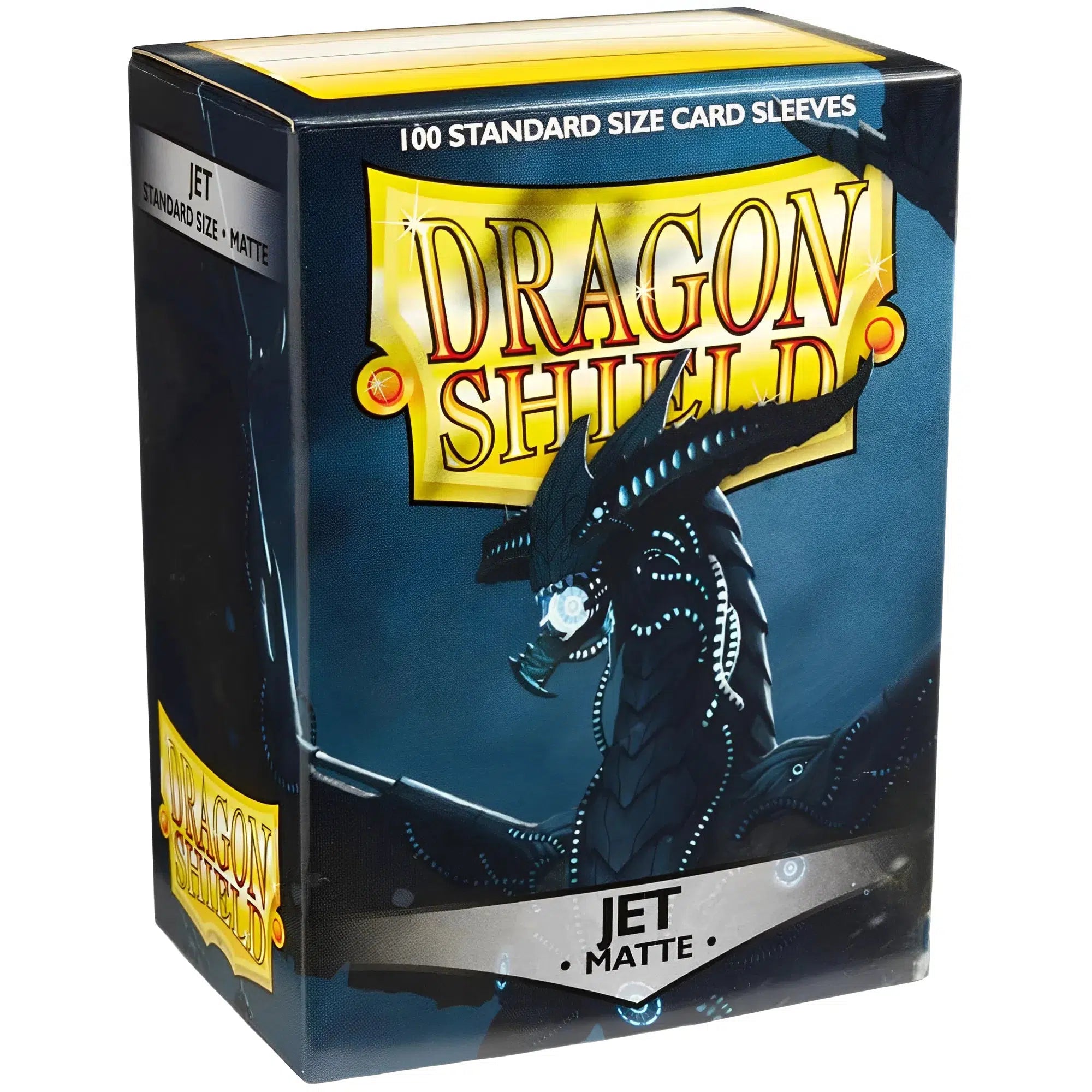 Dragon-Shield-Jet-Black-Protective-Card-Sleeves-Matte-100-Count-Standard-Size Dragon Shield - Jet Black Protective Card Sleeves (Matte, 100 Count, Standard Size) - Image 1