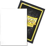 Dragon Shield - Snow Dual Colored Protective Card Sleeves (Matte, White & Black, 100 Count, Standard Size) - Image 2