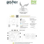 Harry Potter - Golden Snitch Figure Model Kit (Steel, Easy Difficulty) - Fascinations - Metal Earth Series - Image 8