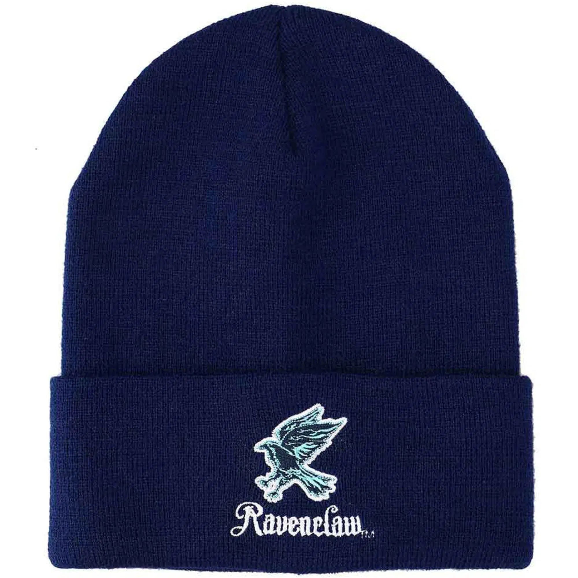 Harry-Potter-Ravenclaw-Cuff-Beanie-Hat-Embroidered-Bioworld Harry Potter - Ravenclaw Cuff Beanie Hat (Embroidered)- Bioworld - Image 1