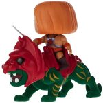 Masters of the Universe - Flocked He-Man on Battle Cat Figure - Funko - Pop! Rides Series (84), Target Con 2022 Edition - Image 3