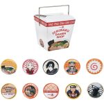 Naruto Shippuden - Characters & Symbols Button Pin Badge Set (10 Pieces) (Tin, 2"x2") Bioworld - Image 2