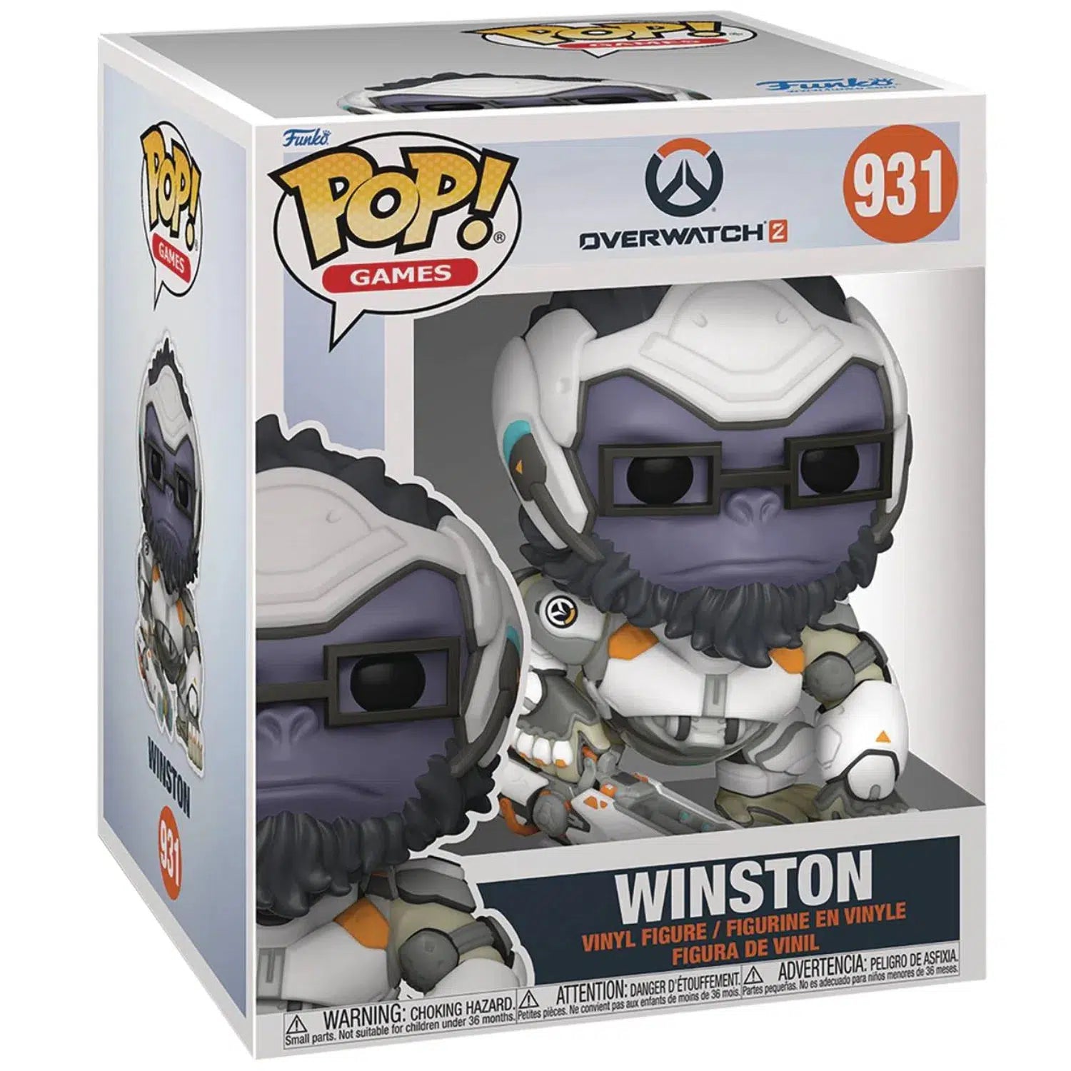 Overwatch-2-Jumbo-Winston-Figure-7-Funko-POP-Games-Series-931 Overwatch 2 - Jumbo Winston Figure (7") - Funko - POP! Games Series (931) - Image 1