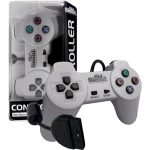 PlayStation 1 - Gray Wired Controller - Old Skool - Image 2