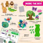 Poke N Create: Jungle Animal Kingdom - Mess Free DIY Activity Craft Kit - Smartivity - Image 2