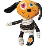 Silly Squiggles - Crazy Stitched Orange Dog Plush (12") - Ganz