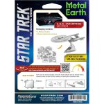 Star Trek: The Next Generation - Unpainted USS Enterprise NCC-1701-D Ship Figure Model Kit (Steel, Moderate Difficulty) - Fascinations - Metal Earth Series - Image 3