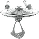 Star Trek - Unpainted USS Enterprise NCC-1701 Ship Figure Model Kit (Steel, Challenging Difficulty) - Fascinations - Metal Earth Series - Image 2