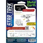 Star Trek - Unpainted USS Enterprise NCC-1701 Ship Figure Model Kit (Steel, Challenging Difficulty) - Fascinations - Metal Earth Series - Image 3