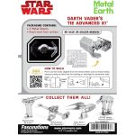 Star Wars - Unpainted Darth Vader's Tie Advanced X1 Figure Model Kit (Steel, Moderate Difficulty) - Fascinations - Metal Earth Series - Image 3