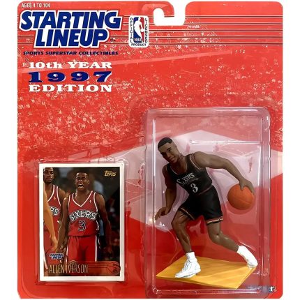 Starting Lineup [NBA: Philadelphia 76ers] - Allen Iverson Basketball Figure (5") - Kenner - 10th Year 1997 Edition Series