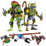Tales Of The Teenage Mutant Ninja Turtles - Raphael & Metalhead Action Figure Set - Playmates Toys - Mutations: Mix 'N Match Series - Image 2