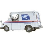 USPS - Grumman LLV Mail Truck Figure Model Kit (1:59 Scale, Steel, Moderate Difficulty) - Fascinations - Metal Earth Series - Image 6