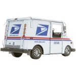 USPS - Grumman LLV Mail Truck Figure Model Kit (1:59 Scale, Steel, Moderate Difficulty) - Fascinations - Metal Earth Series - Image 7