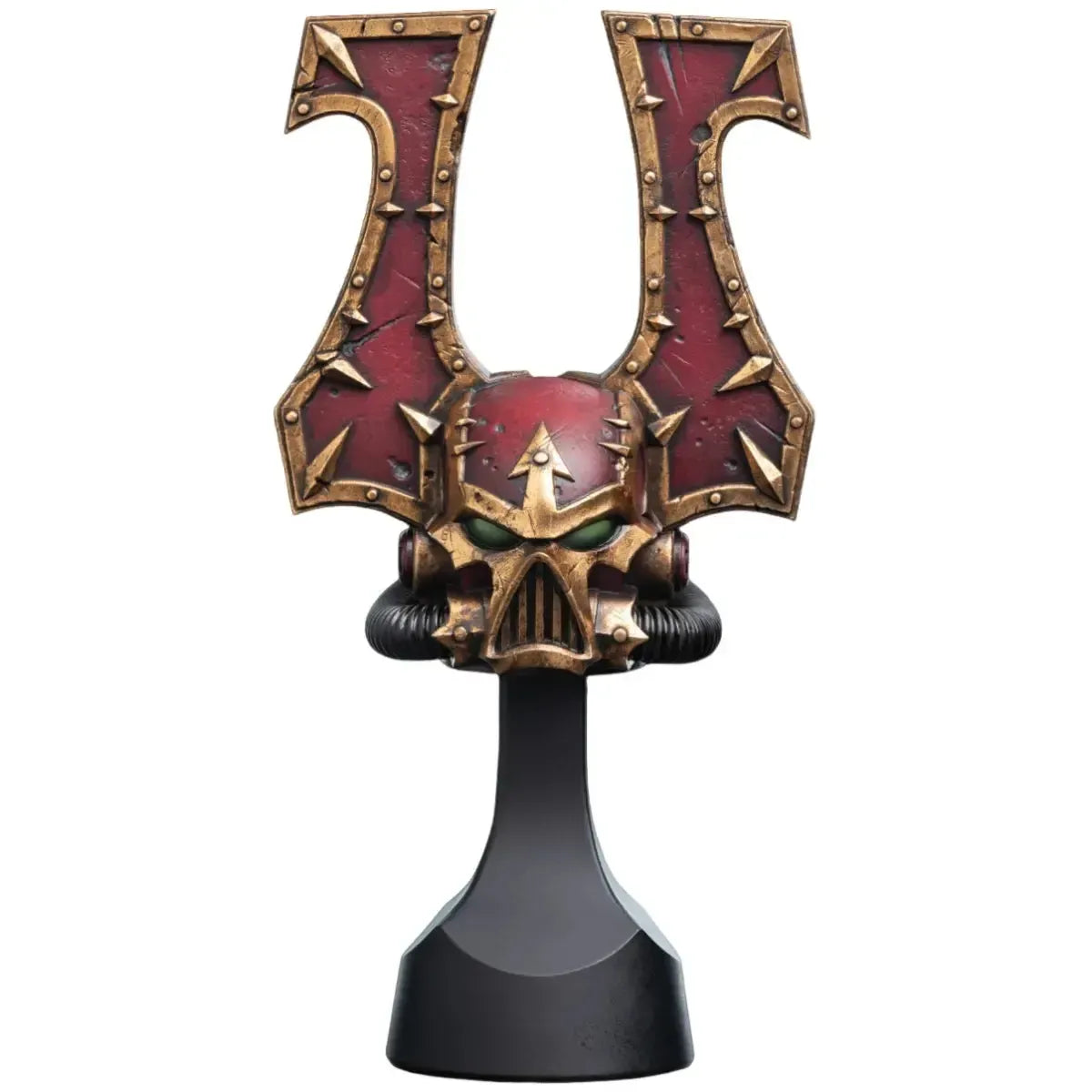 Warhammer-40000-Khorne-Berzerker-Miniature-Helmet-Prop-Replica-Figure-Weta-Workshop-Helm-Series Warhammer 40,000 - Khorne Berzerker Miniature Helmet Prop Replica Figure - Weta Workshop - Helm Series - Image 1